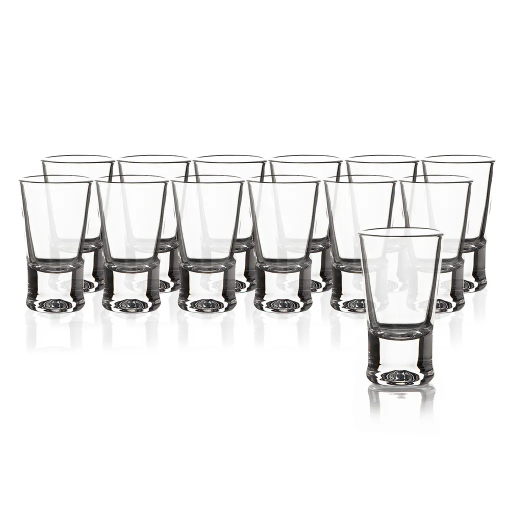 BigDean 12er Set Schnapsgläser 2cl - Shot Gläser für Tequila, Wodka, Ouzo, Sambuca etc. - Stamperl